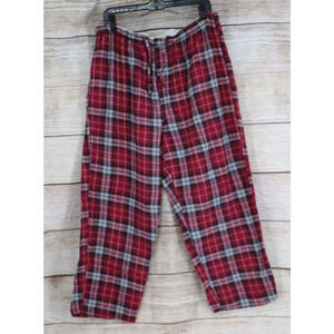 Arctic Storm Mens Size Large Plaid Pull On Flannel Pajama Pants PJ's Red